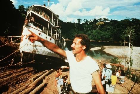 Werner Herzog durante el rodaje de Fitzcarraldo1982 BlackieBooks - Enrique Pérez-Riesco