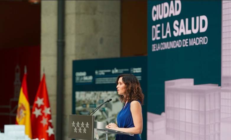 Díaz Ayuso en la presentación de la Ciudad de la Salud