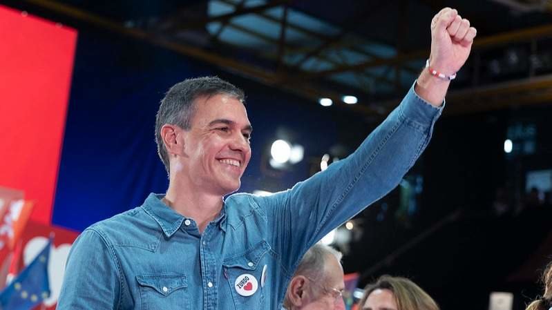 Pedro Sánchez en un acto electoral de PSOE - Foto del PSOE