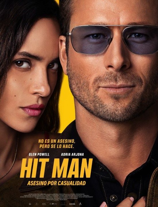 Cartel de la película. Hit Man, asesino por casualidad