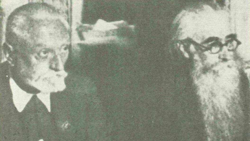 Miguel de Unamuno y Ramón del Valle Inclán en 1932 - USAL