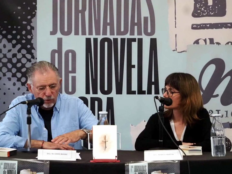 Llanegra 2024. Ricardo Magaz y Rebeca Martín presentan el libro Crímenes pregonados de Rebeca Martín