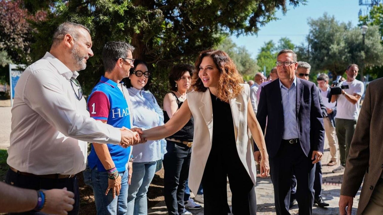 Ayuso y Serrano llegando al Comité Ejecutivo del PP de Madrid - Foto PP de Madrid