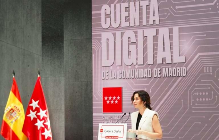 Díaz Ayuso presenta Cuenta Digital - Comunidad de Madrid