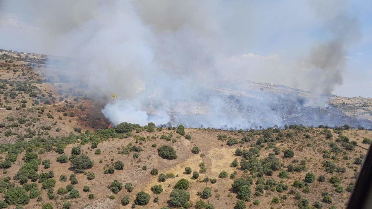 Incendio en El Molar - Foto de 112 Comunidad de Madrid