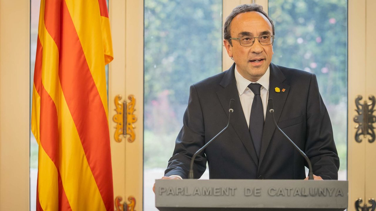 Josep Rull en una comparecencia desde el Parlament de Cataluña - Foto del Parlament de Catalunya / Sergio Ramos Ladevesa