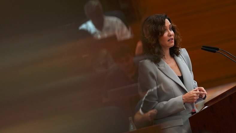 Díaz Ayuso durante su intervención en el Debate del Estado de la Región - Comunidad de Madrid