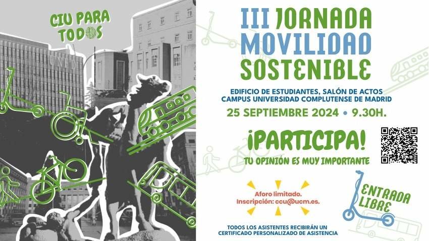 Cartel III Jornada Movilidad Sostenible - Marina Martín