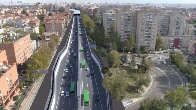 Render 3D del tráfico tras el futuro soterramiento | Foto de Ayuntamiento de Madrid