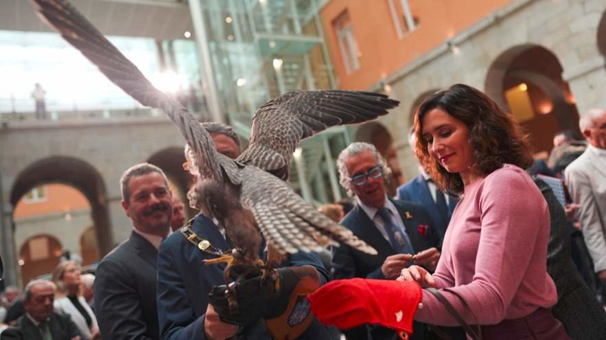 Díaz Ayuso anuncia que la primera Ley de Caza regulará la cetrería - Foto Comunidad de Madrid