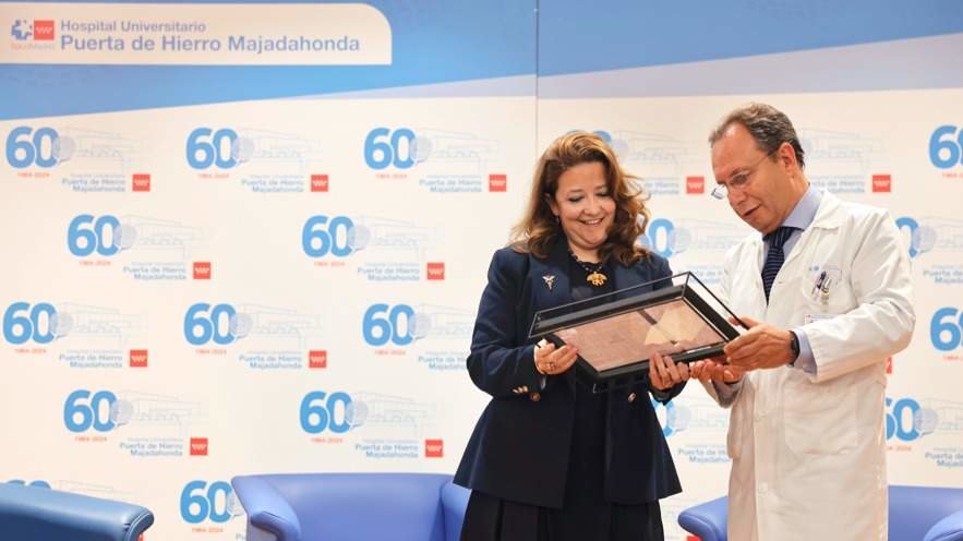 La consejera Matute en el acto conmemorativo del 60 aniversario del Hospital Puerta de Hierro - Foto Comunidad de Madrid