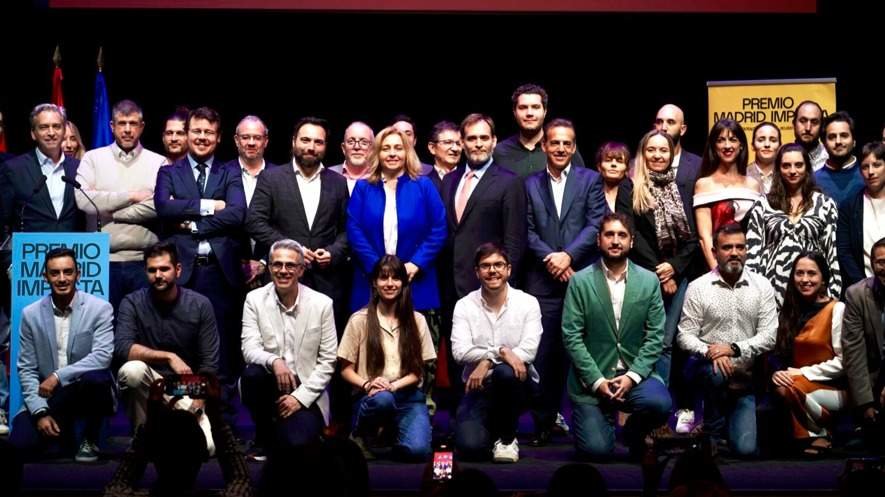 Participantes ayer en la gala premios Madrid Impacta - Foto Ayuntamiento de Madrid