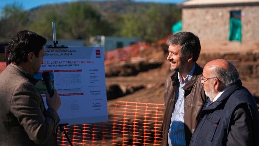 Miguel Ángel García Martín ha visitado hoy la parcela de donde se ubicará este nuevo recurso público - Foto Comunidad de Madrid