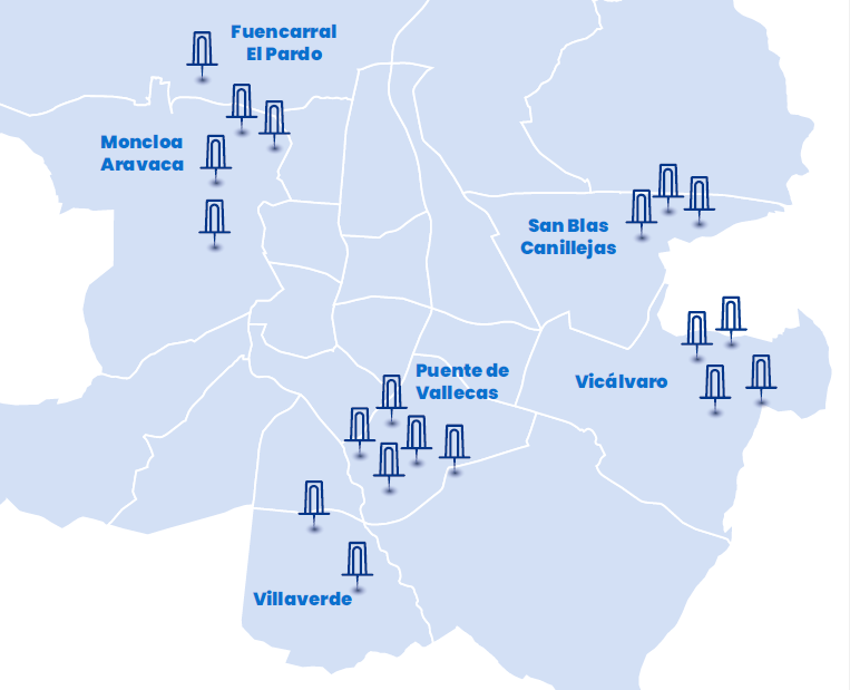 Infografía de las nuevas estaciones Bicimad - Foto Ayuntamiento de Madrid