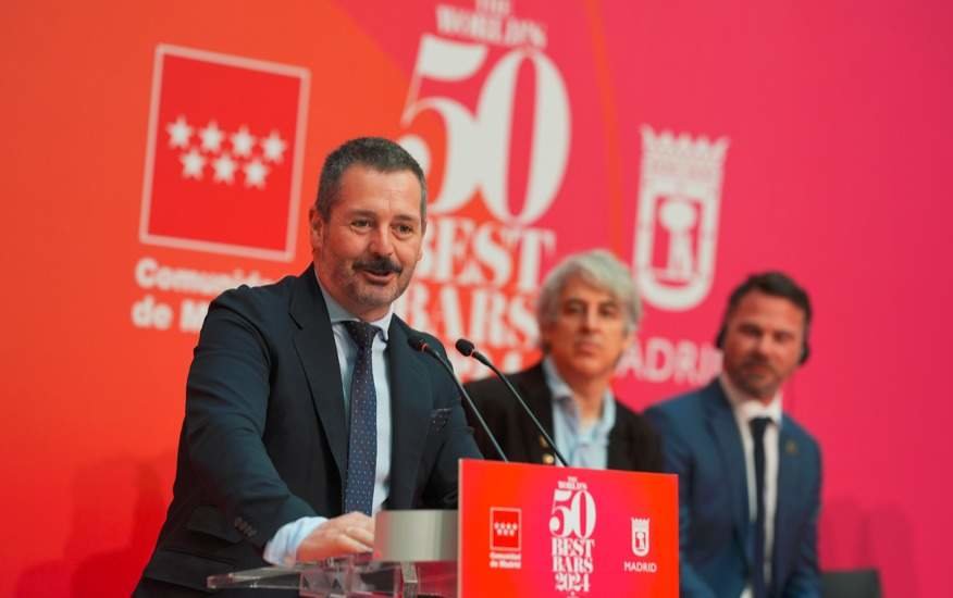 De Paco Serrano en la presentación de World’s 50 Best Bars 2024 - Foto Comunidad de Madrid