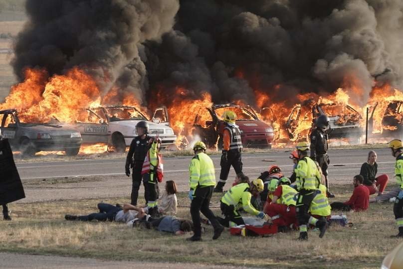 Un simulacro de Emergencias en 2022 | Foto de Ayuntamiento de Madrid